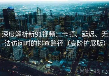 深度解析新91视频：卡顿、延迟、无法访问时的排查路径（高阶扩展版）