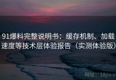 91爆料完整说明书：缓存机制、加载速度等技术层体验报告（实测体验版）