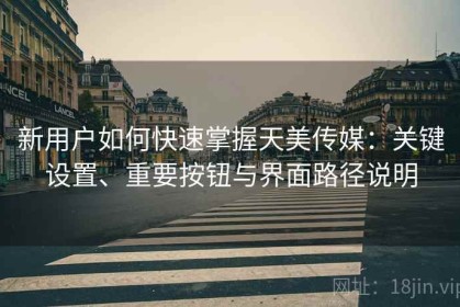 新用户如何快速掌握天美传媒：关键设置、重要按钮与界面路径说明