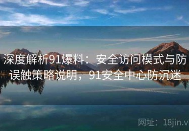 深度解析91爆料：安全访问模式与防误触策略说明，91安全中心防沉迷