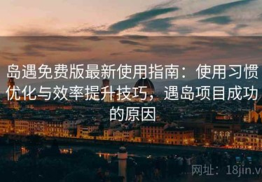 岛遇免费版最新使用指南：使用习惯优化与效率提升技巧，遇岛项目成功的原因