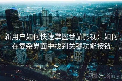新用户如何快速掌握番茄影视：如何在复杂界面中找到关键功能按钮