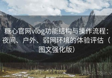 糖心官网vlog功能结构与操作流程：夜间、户外、弱网环境的体验评估（图文强化版）