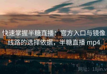 快速掌握半糖直播：官方入口与镜像线路的选择依据，半糖直播 mp4