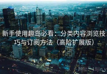 新手使用趣岛必看：分类内容浏览技巧与订阅方法（高阶扩展版）