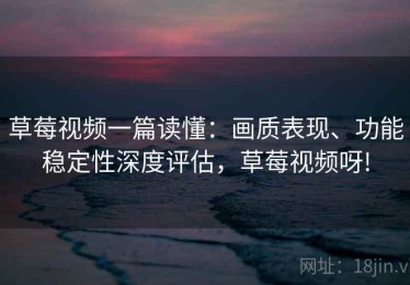 草莓视频一篇读懂：画质表现、功能稳定性深度评估，草莓视频呀!