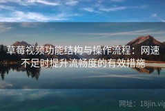 草莓视频功能结构与操作流程：网速不足时提升流畅度的有效措施