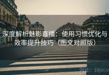 深度解析魅影直播：使用习惯优化与效率提升技巧（图文对照版）