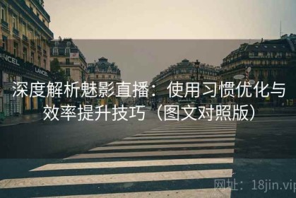 深度解析魅影直播：使用习惯优化与效率提升技巧（图文对照版）