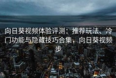 向日葵视频体验评测：推荐玩法、冷门功能与隐藏技巧合集，向日葵视频步