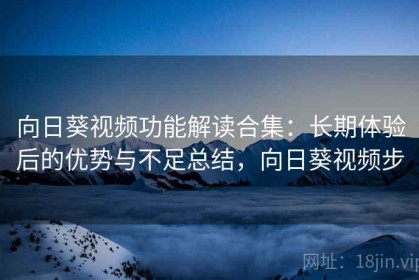 向日葵视频功能解读合集：长期体验后的优势与不足总结，向日葵视频步