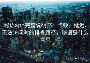 秘语app完整说明书：卡顿、延迟、无法访问时的排查路径，秘语是什么意思