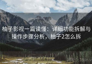 柚子影视一篇读懂：详细功能拆解与操作步骤分析，柚子2怎么拆
