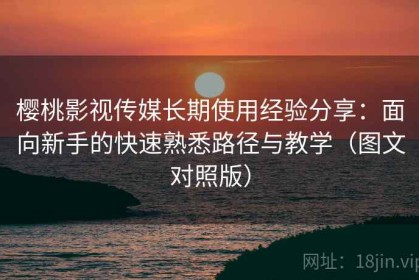樱桃影视传媒长期使用经验分享：面向新手的快速熟悉路径与教学（图文对照版）