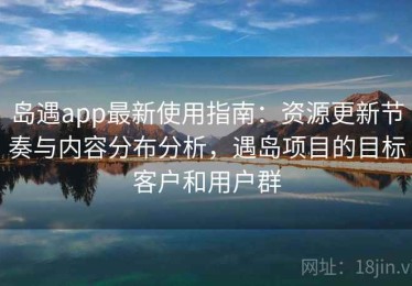 岛遇app最新使用指南：资源更新节奏与内容分布分析，遇岛项目的目标客户和用户群