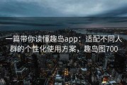 一篇带你读懂趣岛app：适配不同人群的个性化使用方案，趣岛图700