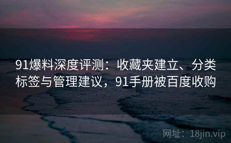 91爆料深度评测:收藏夹建立、分类标签与管理建议,91手册被百度收购 91爆料深度评测:收藏夹建立、分类标签与管理建议,91手册被百度收购