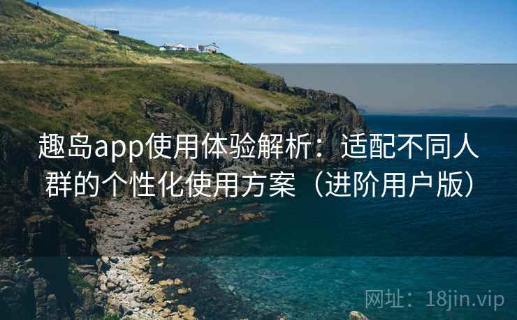 趣岛app使用体验解析：适配不同人群的个性化使用方案（进阶用户版）