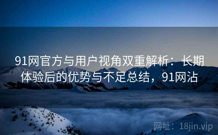 91网官方与用户视角双重解析:长期体验后的优势与不足总结,91网沾 91网官方与用户视角双重解析:长期体验后的优势与不足总结,91网沾