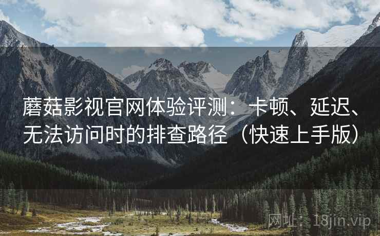 蘑菇影视官网体验评测：卡顿、延迟、无法访问时的排查路径（快速上手版）