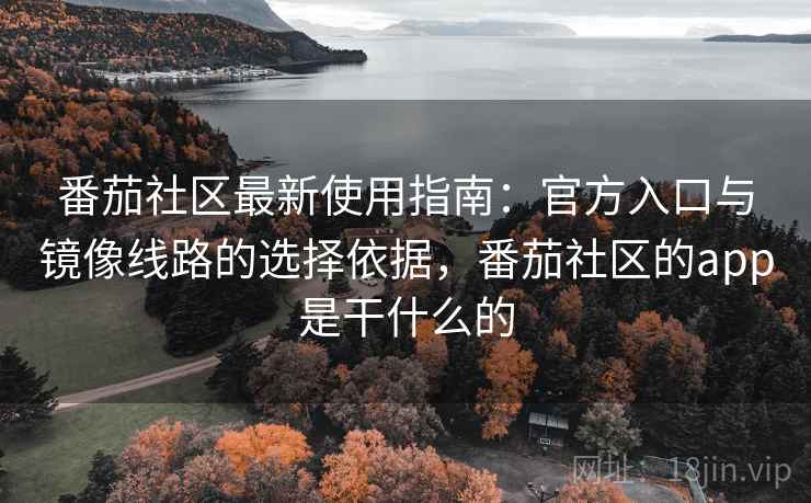 番茄社区最新使用指南：官方入口与镜像线路的选择依据，番茄社区的app是干什么的
